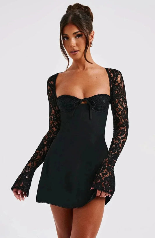 DENISE | LACE MINI DRESS