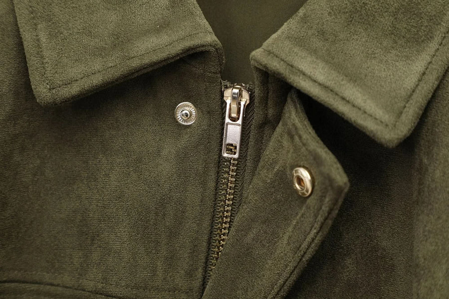 MARA | ELEGANT SUEDE LOOSE JACKET