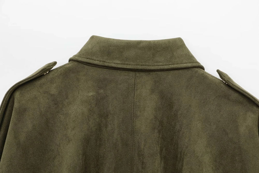 MARA | ELEGANT SUEDE LOOSE JACKET