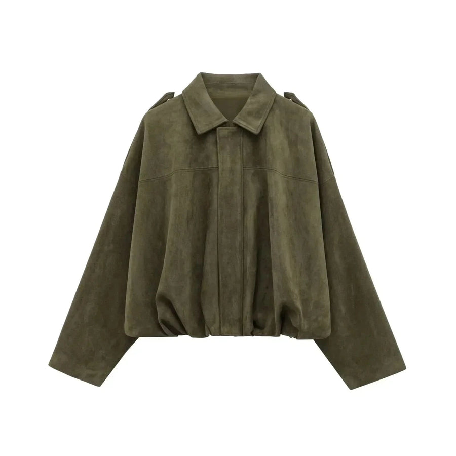 MARA | ELEGANT SUEDE LOOSE JACKET