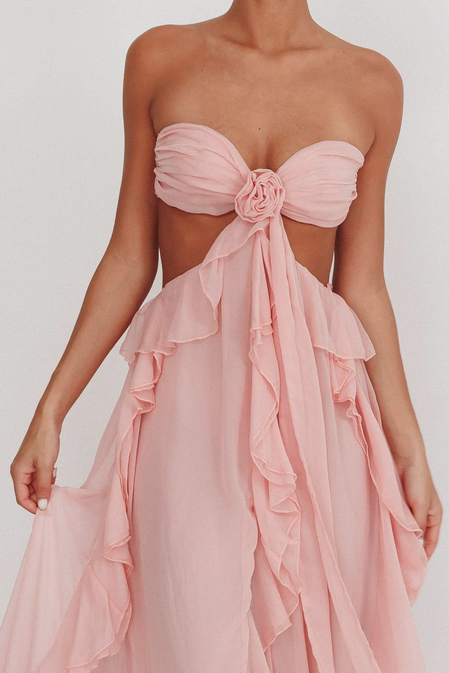 SALLY | RUFFLE MAXI DRESS