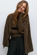 STELLA | KNITTED CAPE TOP