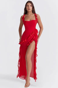 VICTORIA | RUFFLED MAXI DRESS