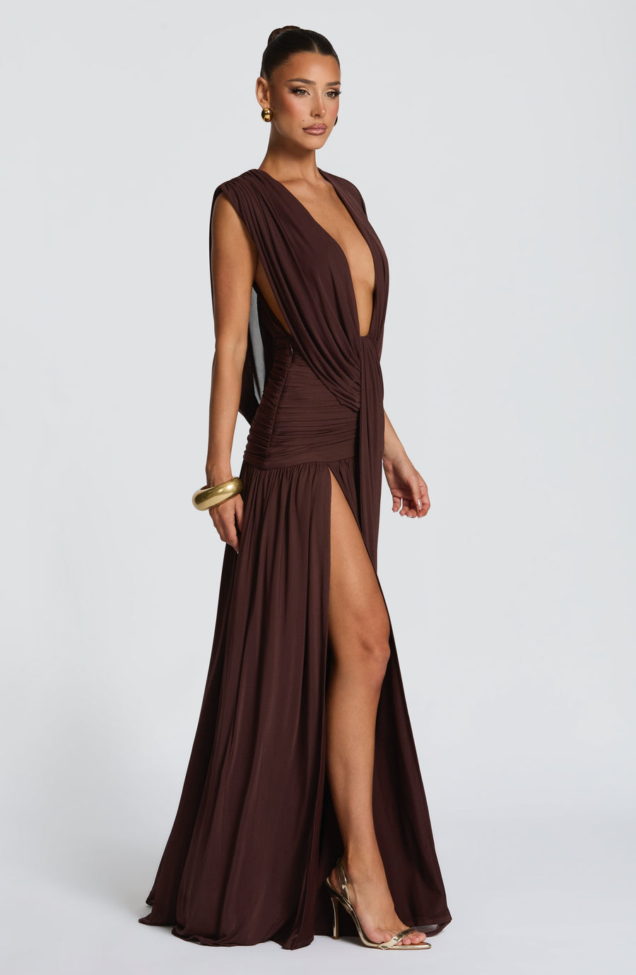 Camila Gown – Plum Brown