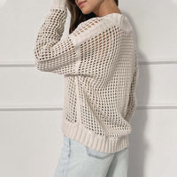 Romy Airy Knit Sweater with Zip Front