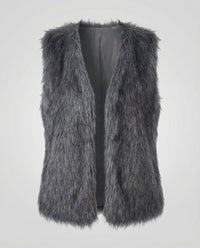 Romy Vest in Grey
