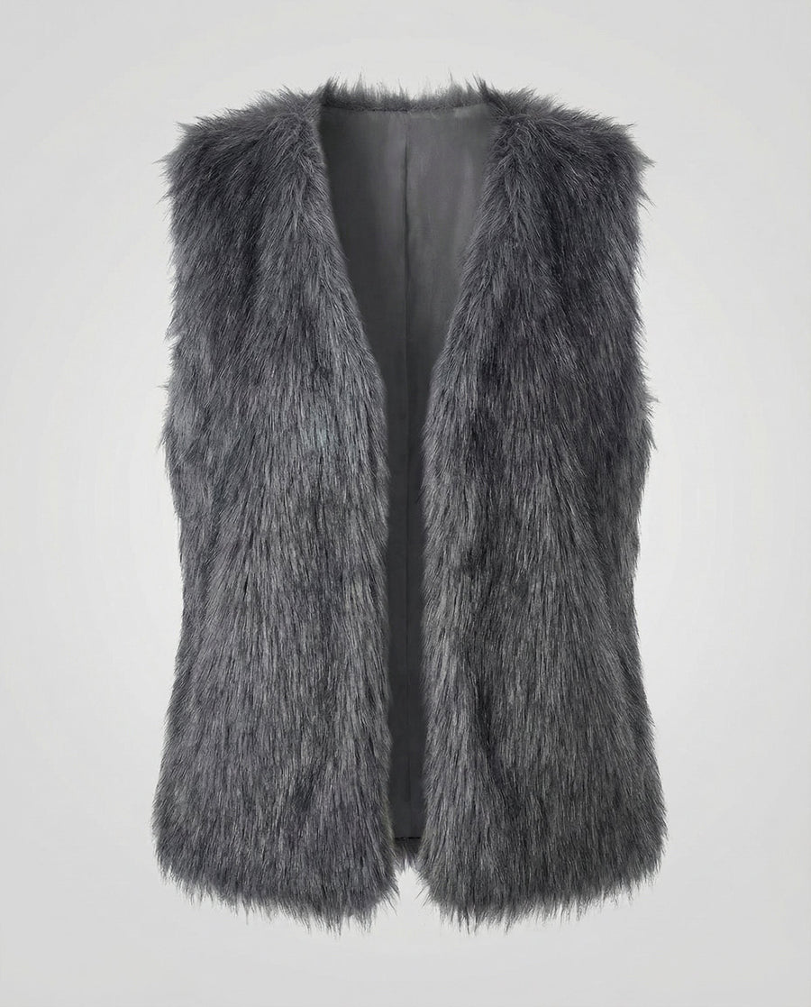 Romy Vest in Grey