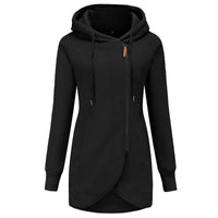 Rosa Casual Coat with Hood in Black