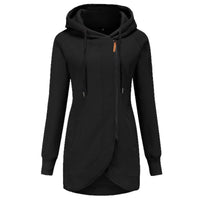 Rosa Casual Coat with Hood in Dark Grey
