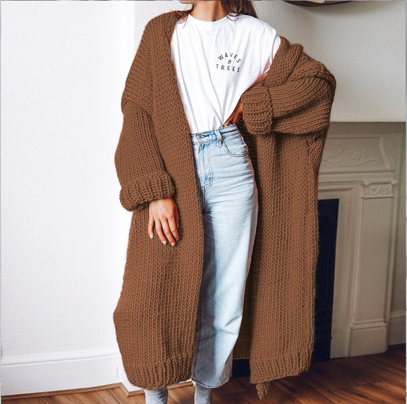 Rosa Knit Cardigan in Caramel