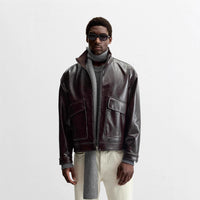 Rosa Leather Jacket with Pockets