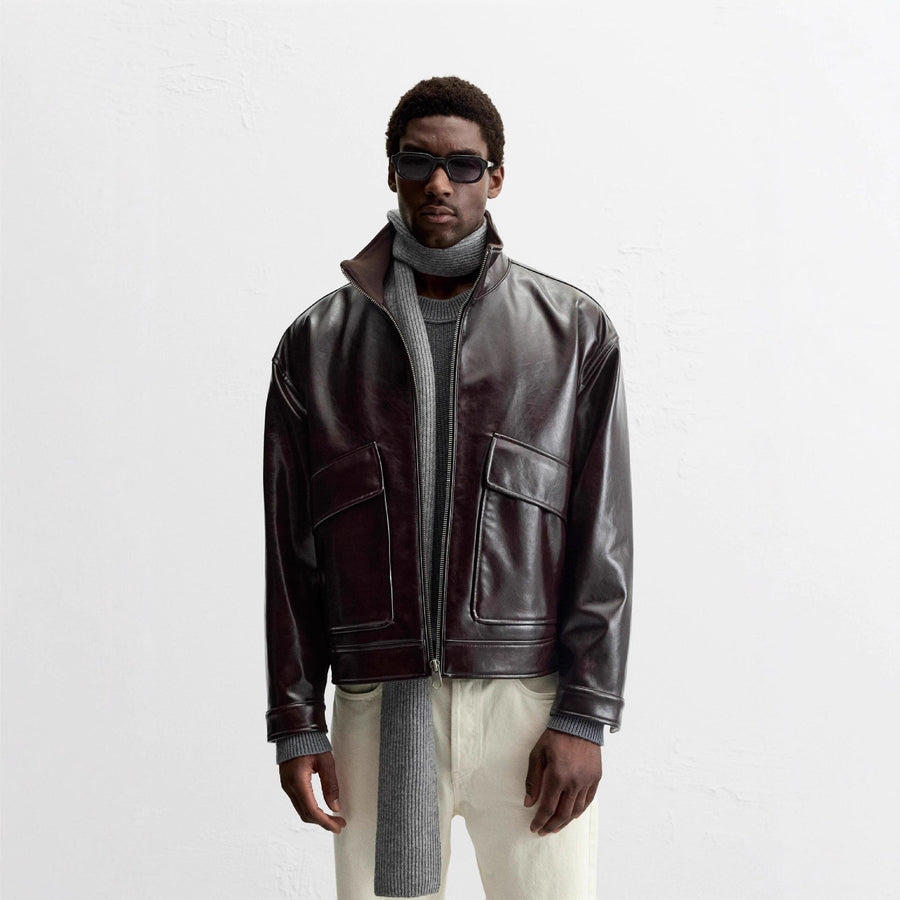 Rosa Leather Jacket with Pockets