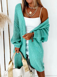 Rosalie Airy Knit Cardigan in Blue