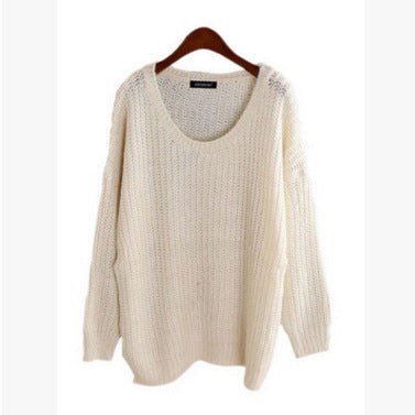 Rosalie Airy Knit Sweater with Oversized in White
