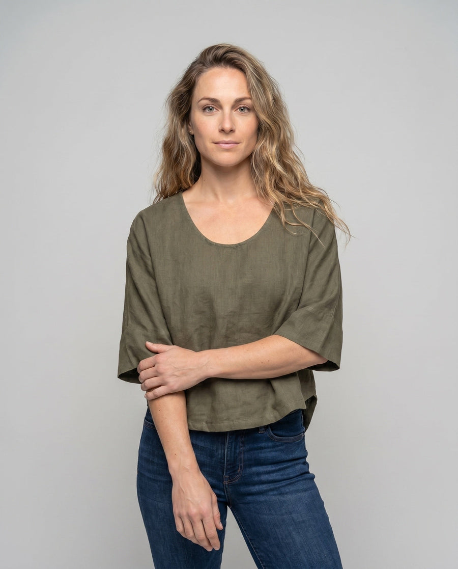 Rosalie Casual Linen Top