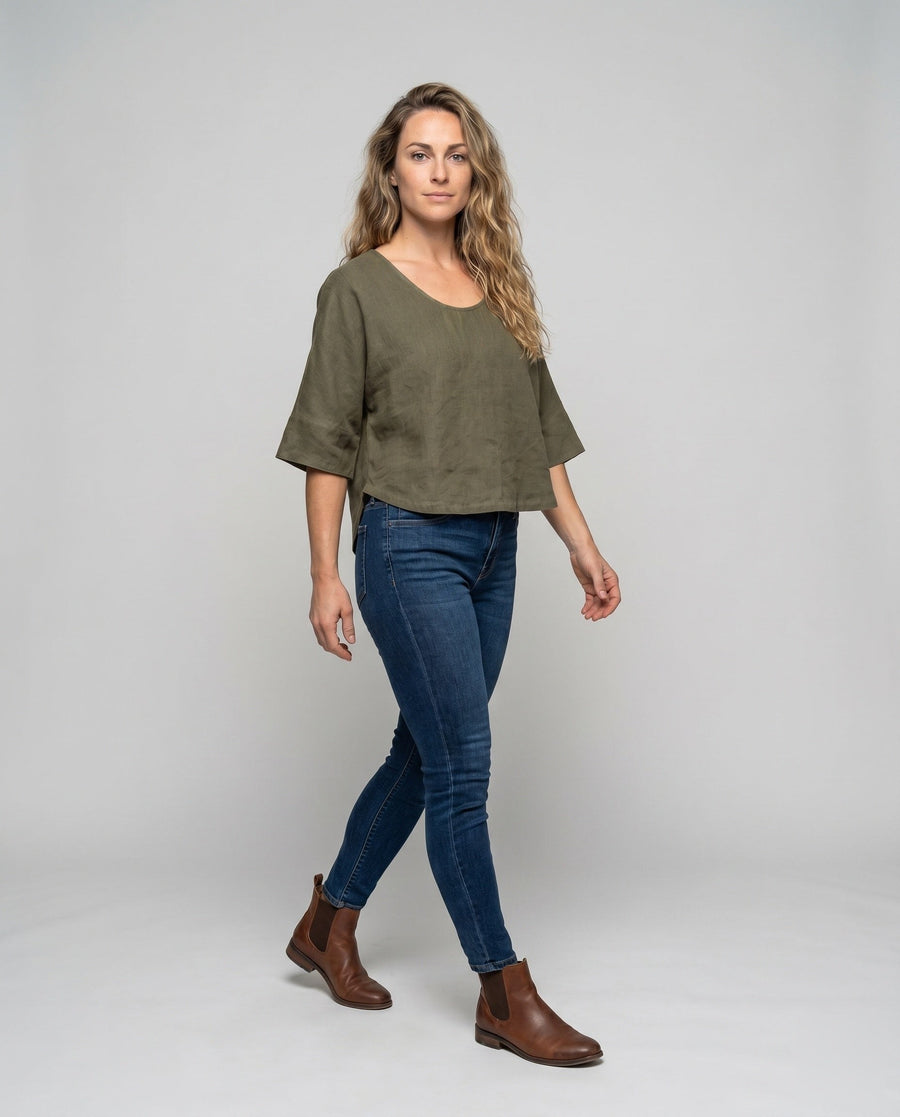 Rosalie Casual Linen Top
