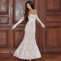 Rosalie Comfortable Lace Dress in White