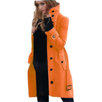 Rosalie Elegant Trench Coat with Button Front
