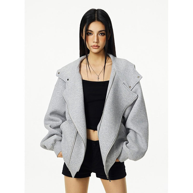 Rosalie Hoodie with Zip Front and Hood