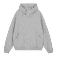 Rosalie Hoodie with Zip Front and Hood in Grey