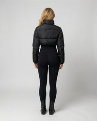 Rosalie Warm Jacket with Fitted in Schhwarz