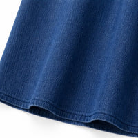 Rosamund Women's Denim Midi Dress with Eyelet Trim