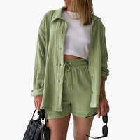 Rosa™ Chic and Casual Two-Piece Set in Light Green