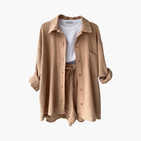Rosa™ Chic and Casual Two-Piece Set in Pale Pink