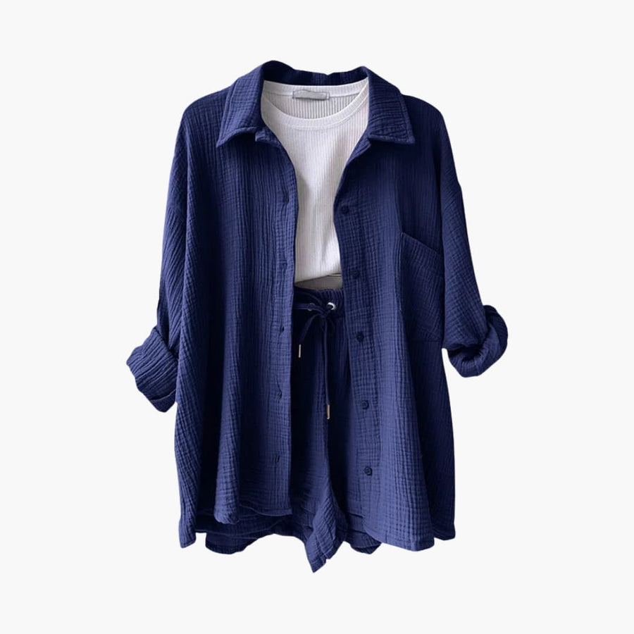 Rosa™ Chic and Casual Two-Piece Set in Pale Pink