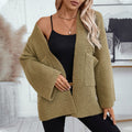 Rose Airy Knit Cardigan with Pockets