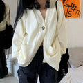 Rose Knit Cardigan with Pockets