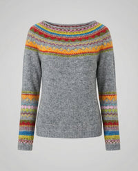 Rose Sweater in Grau / Bunt