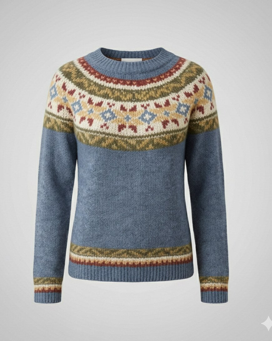 Rose Sweater in Grau / Sterne
