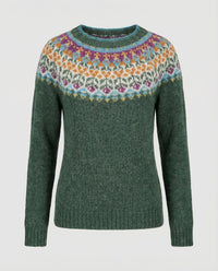 Rose Sweater in Green and Blumen