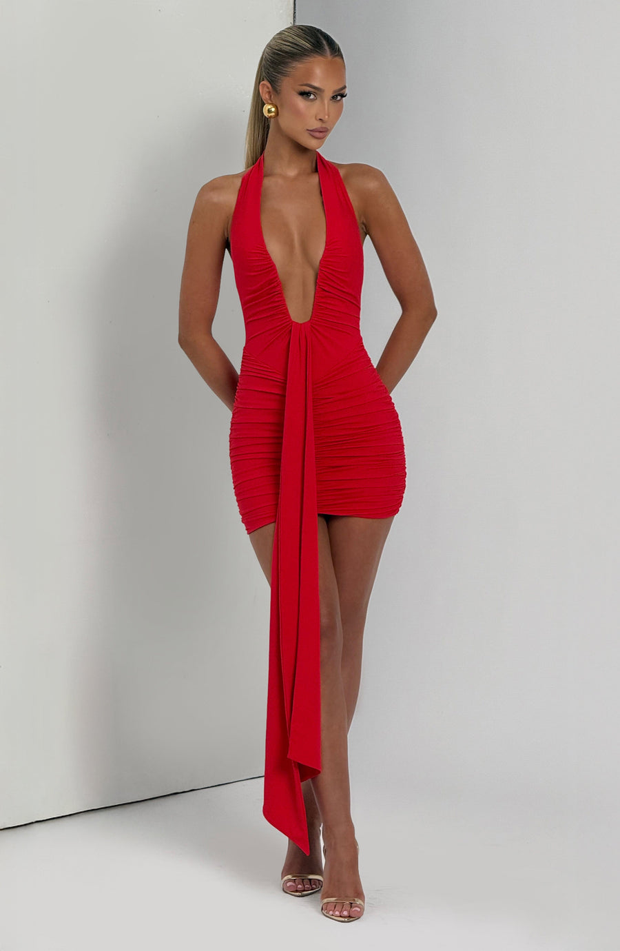 Leslie Mini Dress – Red