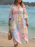 Roslind Women's Wedding Guest Maxi Dress Floral