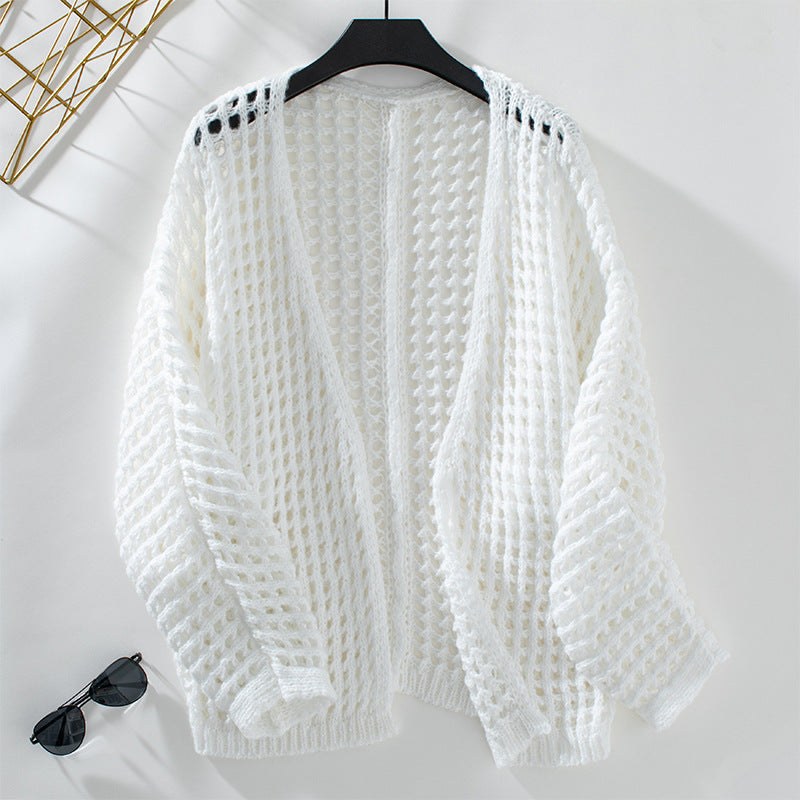 Rowan Airy Knit Cardigan in White
