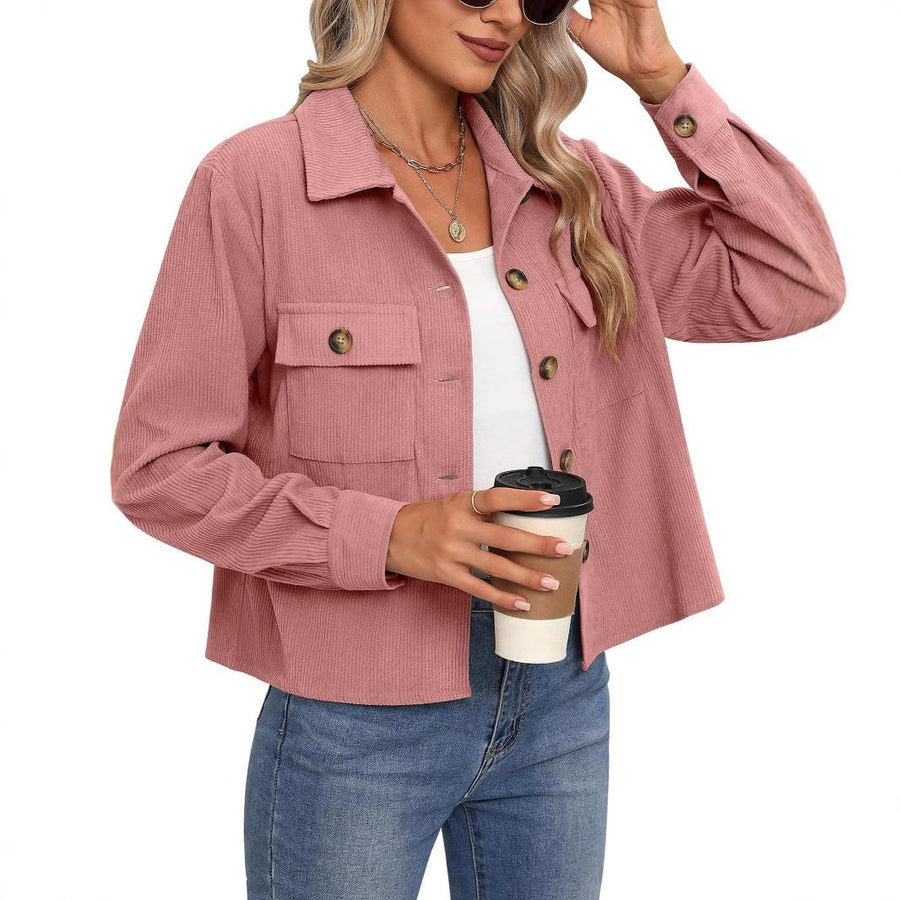 Rowan Corduroy Jacket with Chest Pocket and Pockets