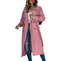 Rowan Elegant Trench Coat in Pink