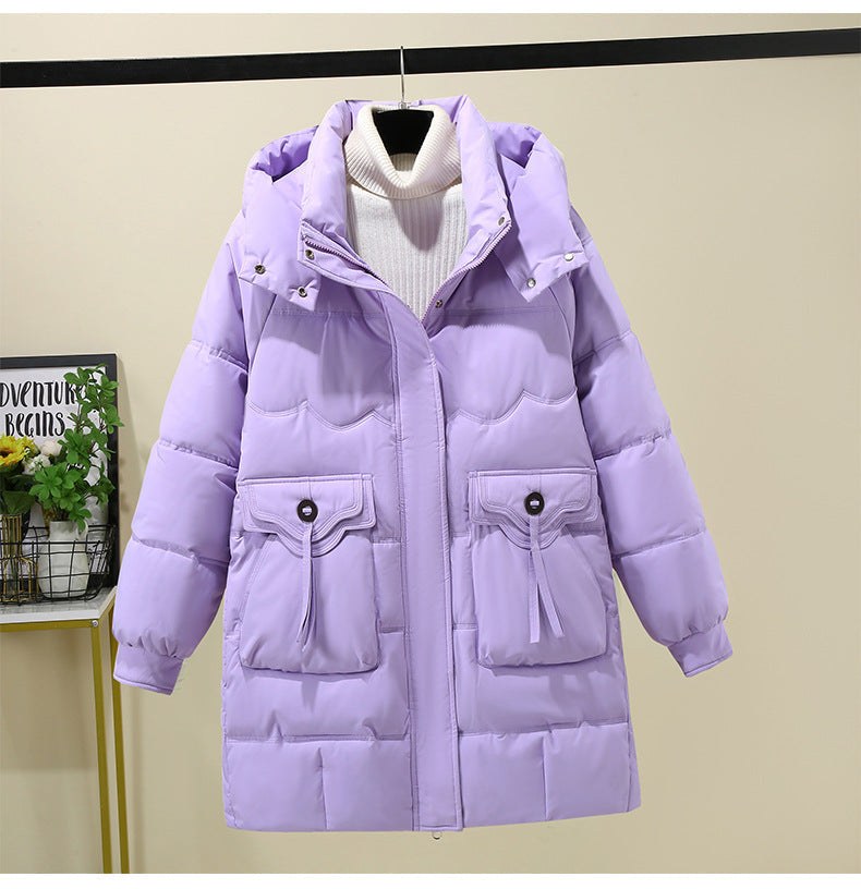 Rowan Jacket with Pockets and Hood in Purple