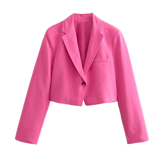 Roxane Elegant Jacket in Fuchsia