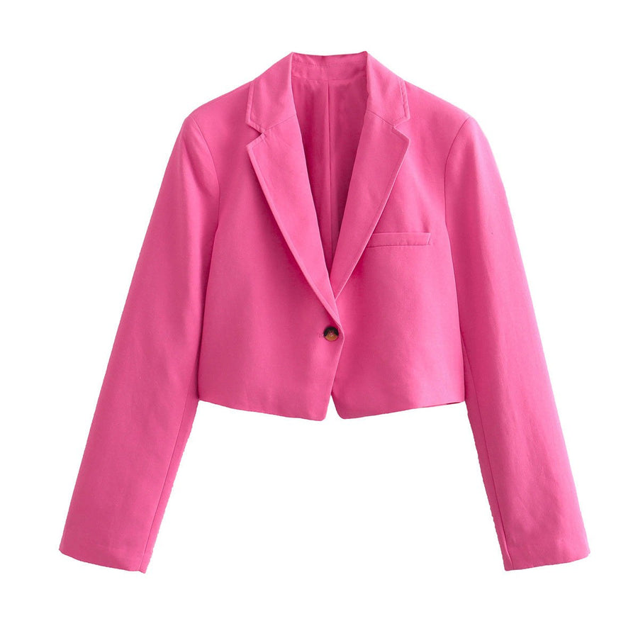 Roxane Elegant Jacket in Fuchsia