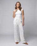 Roxane Linen Trousers with Elastic Waist