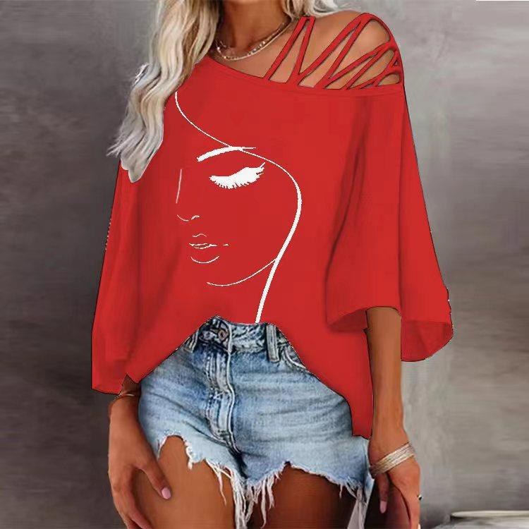Roxane Top in Mandarinrot
