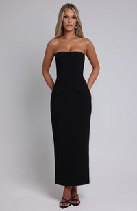 Brianna Midaxi Dress – Black