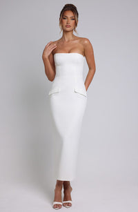 Brianna Midaxi Dress – Ivory