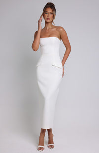 Brianna Midaxi Dress – Ivory