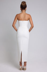 Brianna Midaxi Dress – Ivory