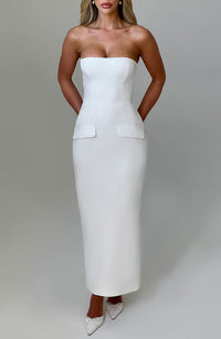 Brianna Midaxi Dress – Ivory