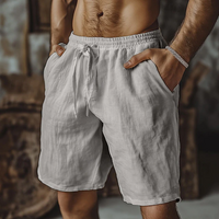 Men's Linen Shorts Drawstring Waist